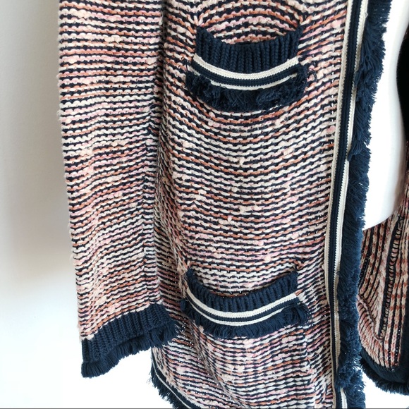 ANTHROPOLOGIE MOTH Grafton Marled Jacket Sweater - Picture 3 of 6